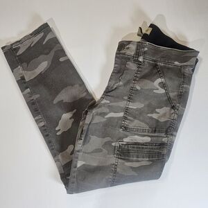 Democracy Womens Camo Pants Size 10 Grey Tan Skinny‎ Ab Technology Army Inspired